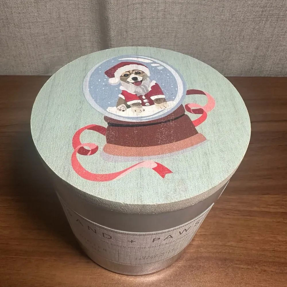 25oz Sand + Paws Holiday Corgi Candle
